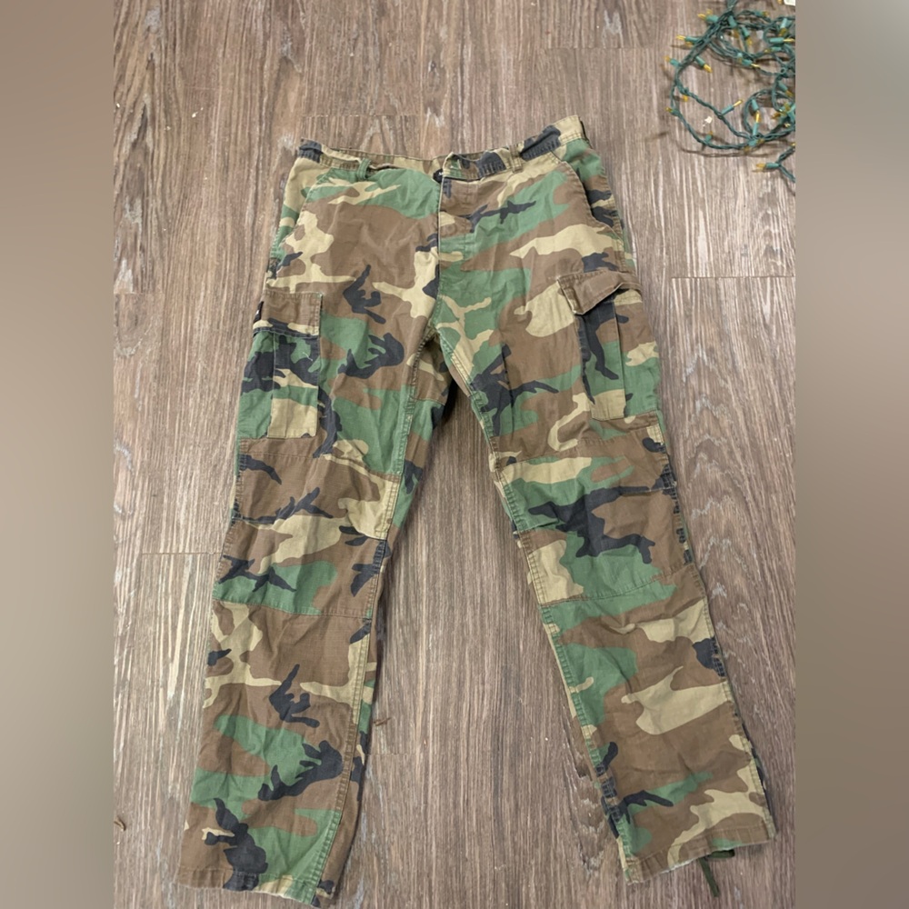 Camo cargo pants
